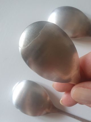 Cucchiaini grandi rivestiti in argento Broggi