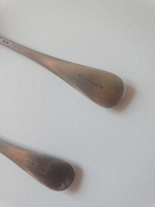 Cucchiaini grandi rivestiti in argento Broggi
