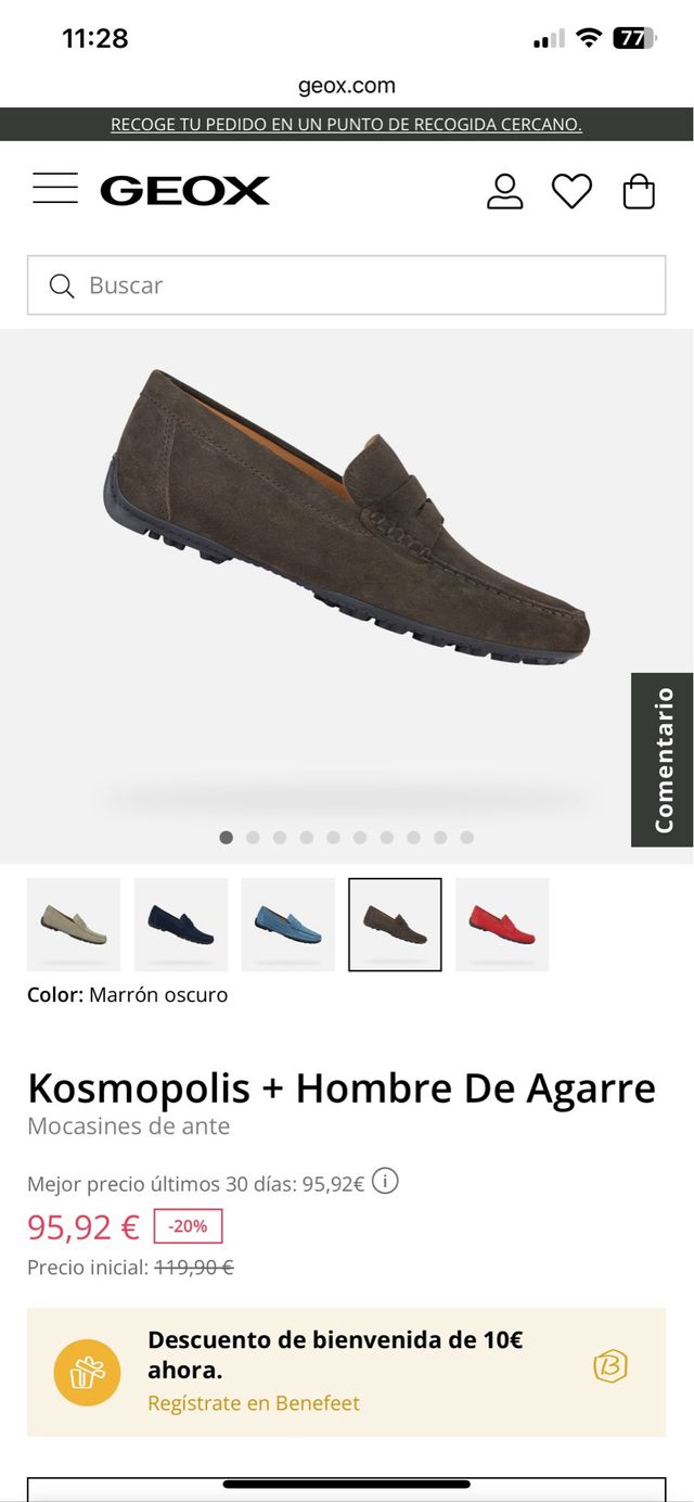Mocasines Geox marrones