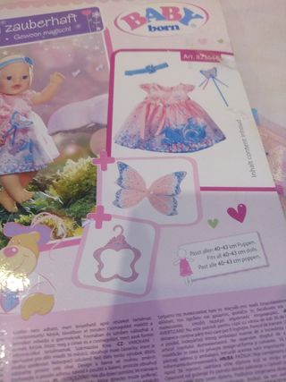 Vestido alas hada Baby Born 