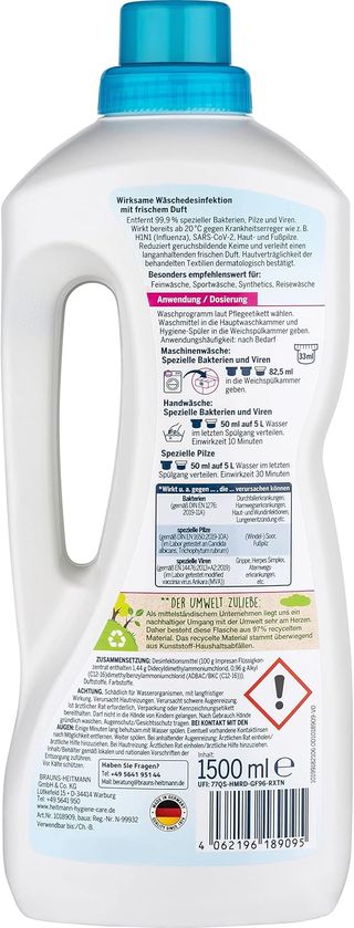 Impresan: 3 botellas limpiador desinfectante 1,5L