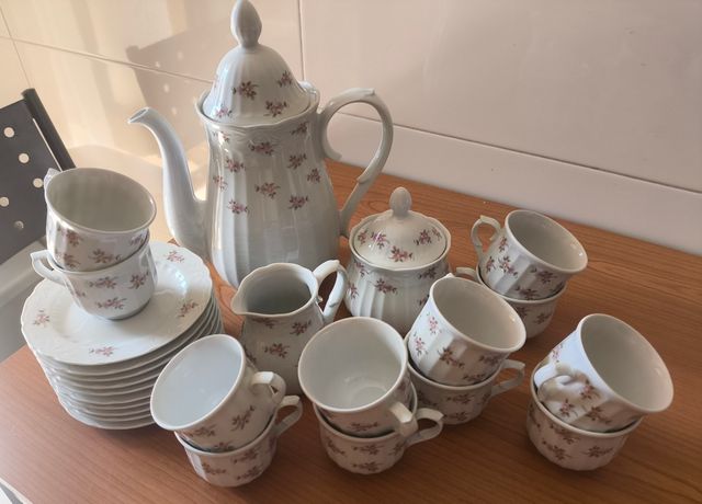 Juego café/té SANTA CLARA porcelana