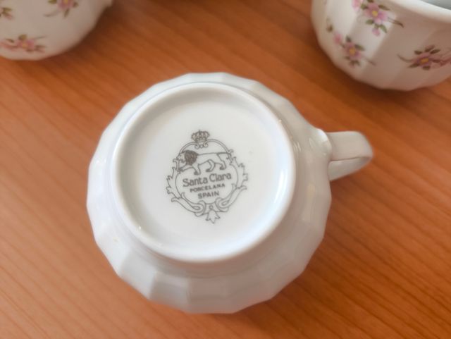 Juego café/té SANTA CLARA porcelana