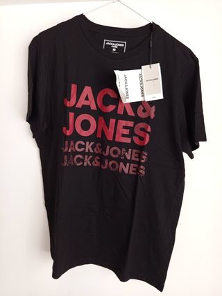 Camiseta Jack & Jones negra - Talla M