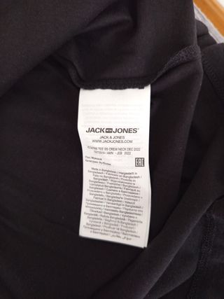 Camiseta Jack & Jones negra - Talla M