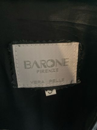 Giubbotto pelle Barone nero
