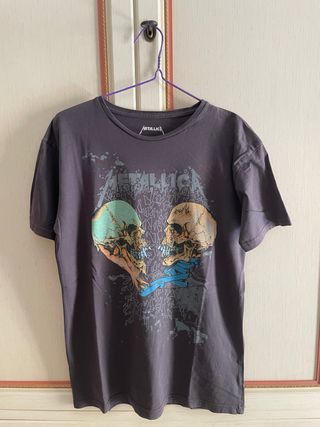 T-shirt Maglietta Metallica Unisex Grigio Scuro