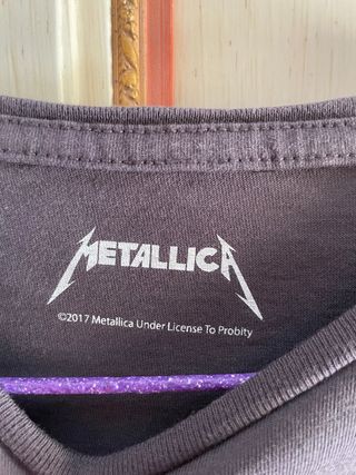 T-shirt Maglietta Metallica Unisex Grigio Scuro
