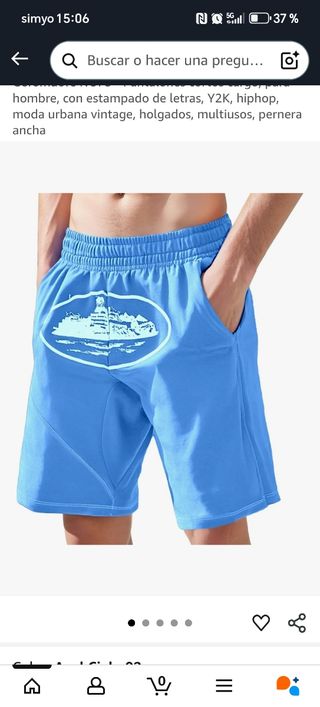 Shorts azules hombre - Y2K