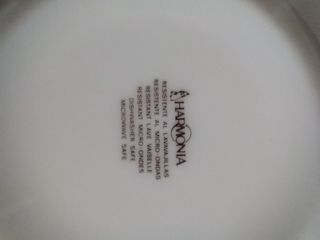 8 Platos Arcopal - Blancos con Rojo