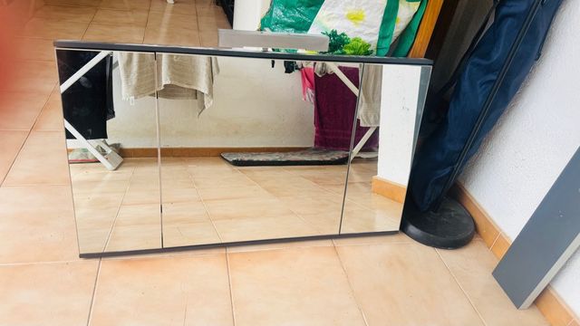 Espejo de tres hojas con luz - tocador