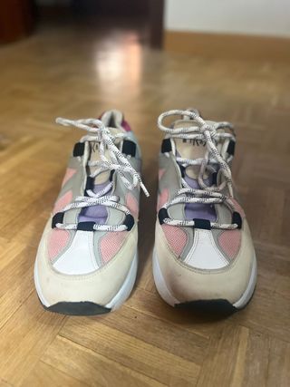 Mikakus - Zapatillas beige/rosa - Talla 40