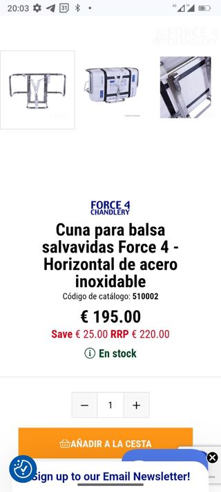 Cuna Balsa Salvavidas