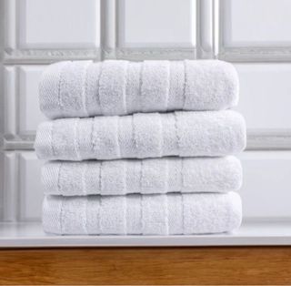 Lote fundas almohada + toallas blancas hosteleria 