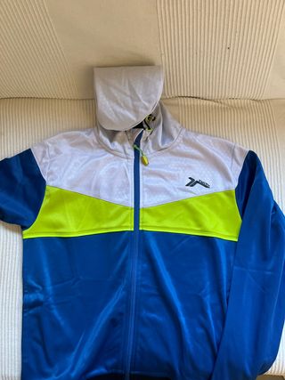 Chaqueta chándal niño | Azul-Verde
Talla 10 