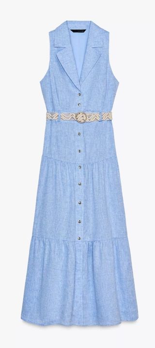 Vestido Zara azul - Talla M