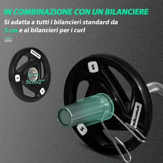 Set di 2 Dischi Pesi da 2x5/10/15/20kg in Acciaio 