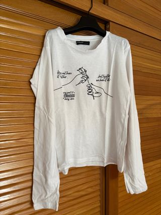 Camiseta manga larga Inside blanca