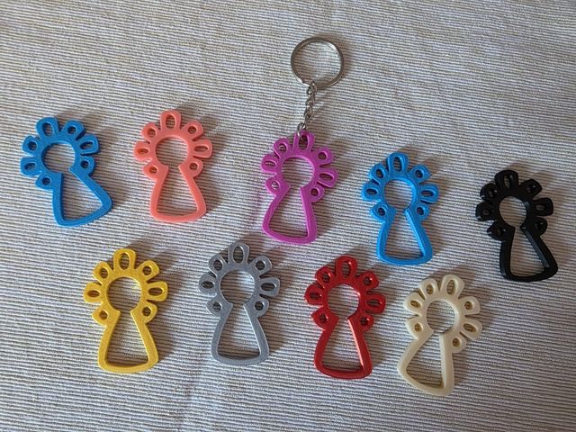 Llavero Virgen del Pilar 3D