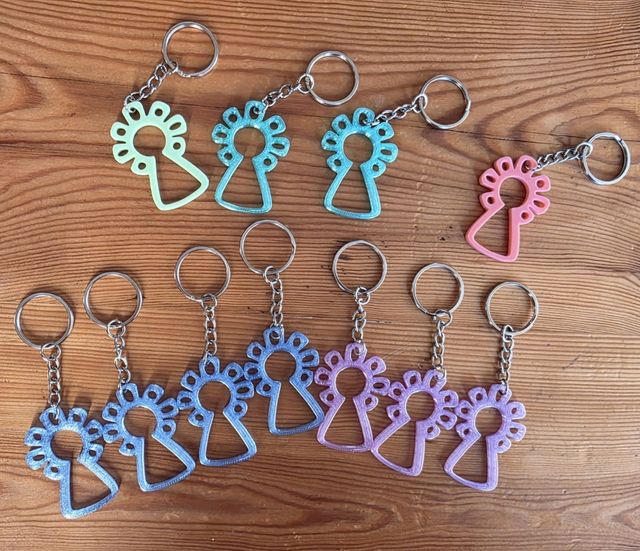 Llavero Virgen del Pilar 3D