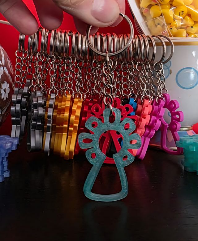 Llavero Virgen del Pilar 3D