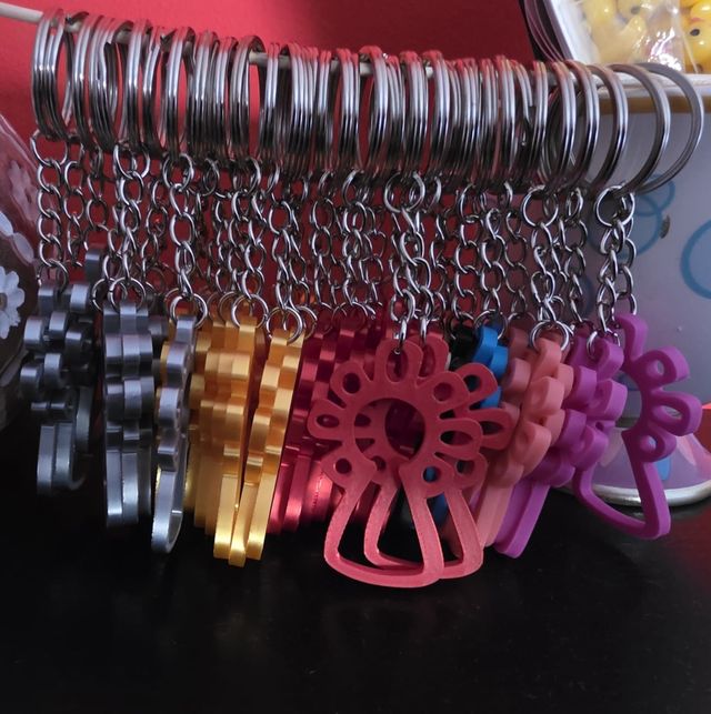 Llavero Virgen del Pilar 3D