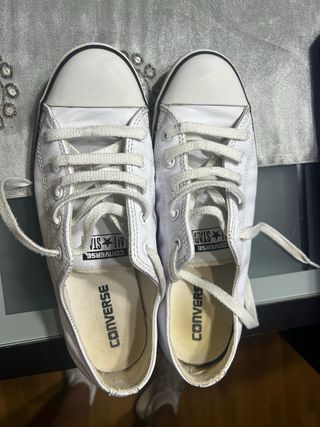 Zapatillas Converse blancas de piel