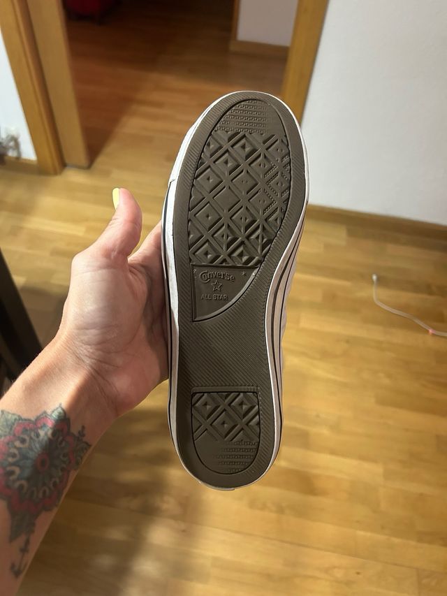 Zapatillas Converse blancas de piel