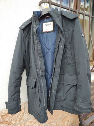 Giacca parka Tommy Jeans nera tg M