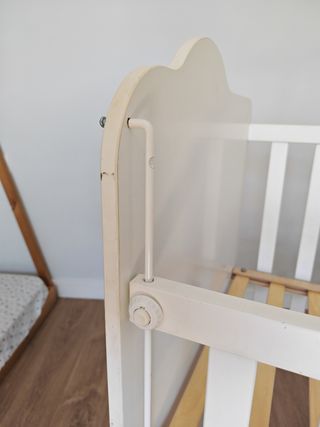 Cuna bebé blanca 60x120 BabyKlass