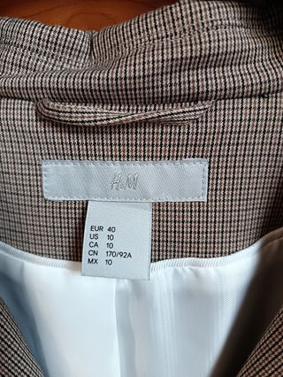 Blazer H&M marrone e grigio
