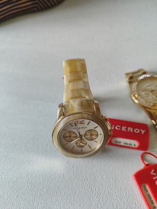 3 Relojes Viceroy mujer dorados