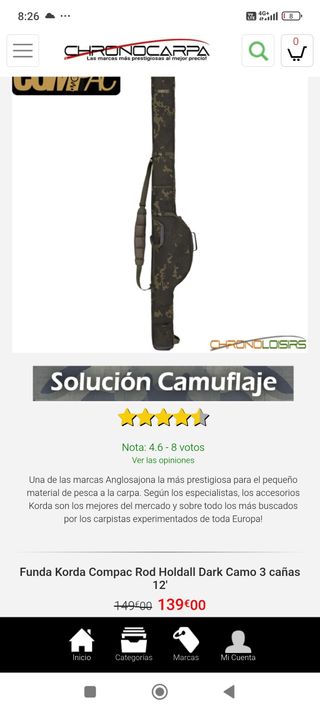 Equipo carpfishing 