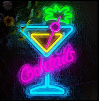 Lampada Neon LED - COCKTAILS