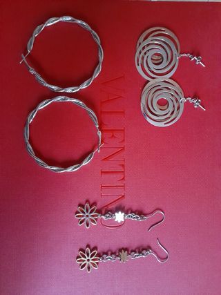 Orecchini argentati e ramati - Set