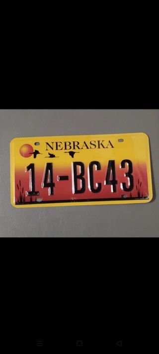 Targa🇺🇸 auto USA Nebraska 14-BC43
