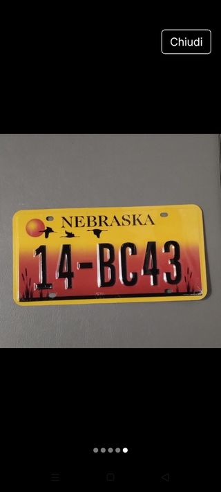 Targa🇺🇸 auto USA Nebraska 14-BC43