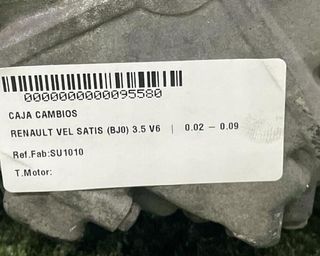 Renault 95580 su1010 caja cambios vel satis 3.5 v6