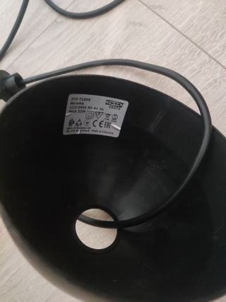 Lámpara techo bambú moderna