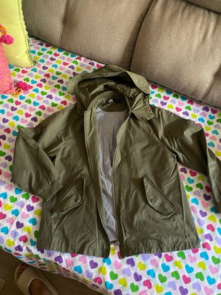 Chaqueta Zara verde militar