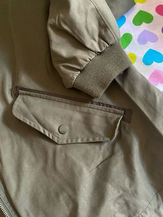 Chaqueta Zara verde militar