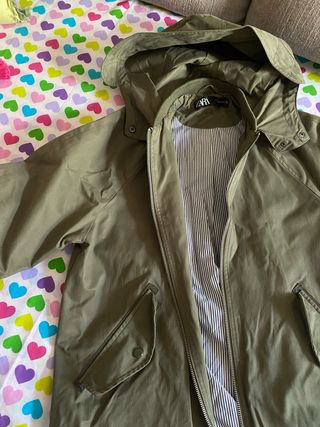 Chaqueta Zara verde militar