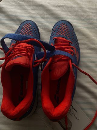 Babolat Zapatillas Deportivas - Azul y Rojo