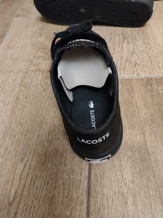 Zapatillas Lacoste negras nuevas a estrenar 
