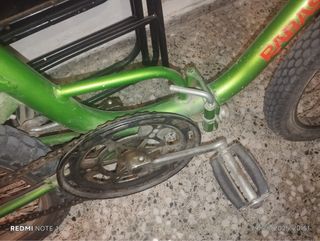 Bicicleta niño vintage verde