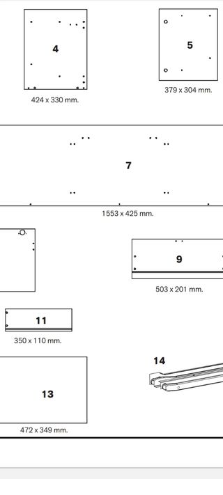 Mueble TV 155x42,5 cm