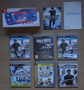 Cajas y Manuales de Consolas y Videojuegos