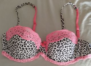 Sujetador leopardo rosa blanco
