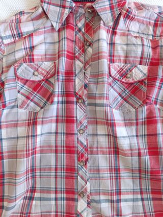 Camisa Kelrebec cuadros roja-gris-blanca
