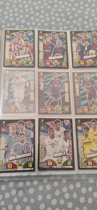 Álbum Adrenalyn XL LaLiga 2017-18. 376 cartas